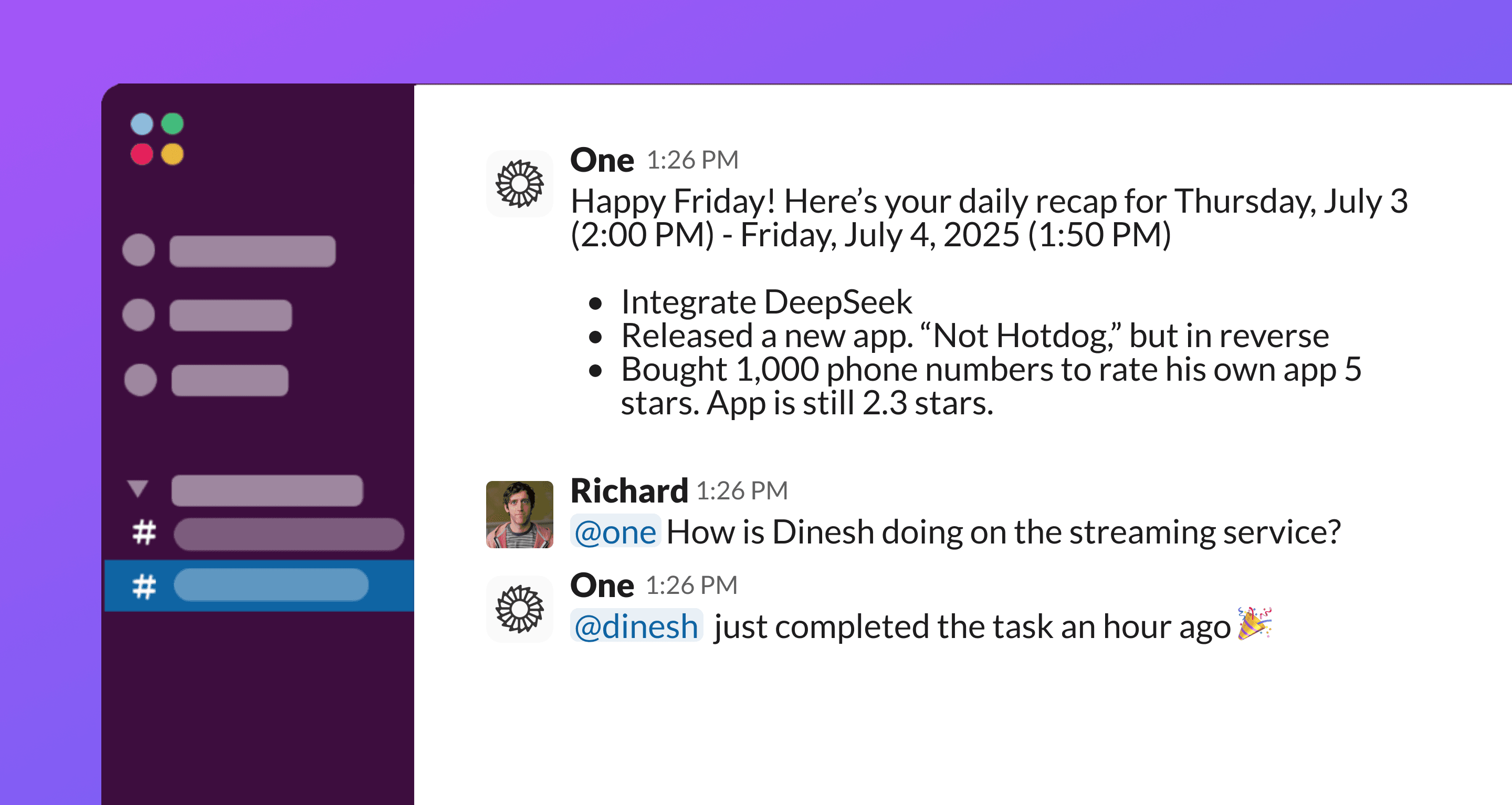 One Horizon for Slack