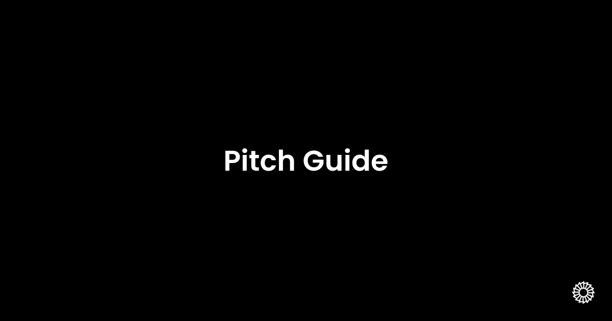 Pitch Guide - Docs